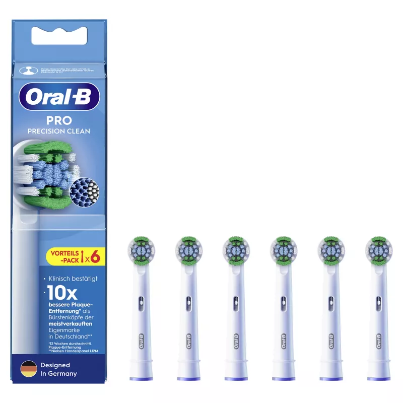 Dantų šepetėlio galvutės Braun Oral-B Pro Precision Clean 6 vnt.