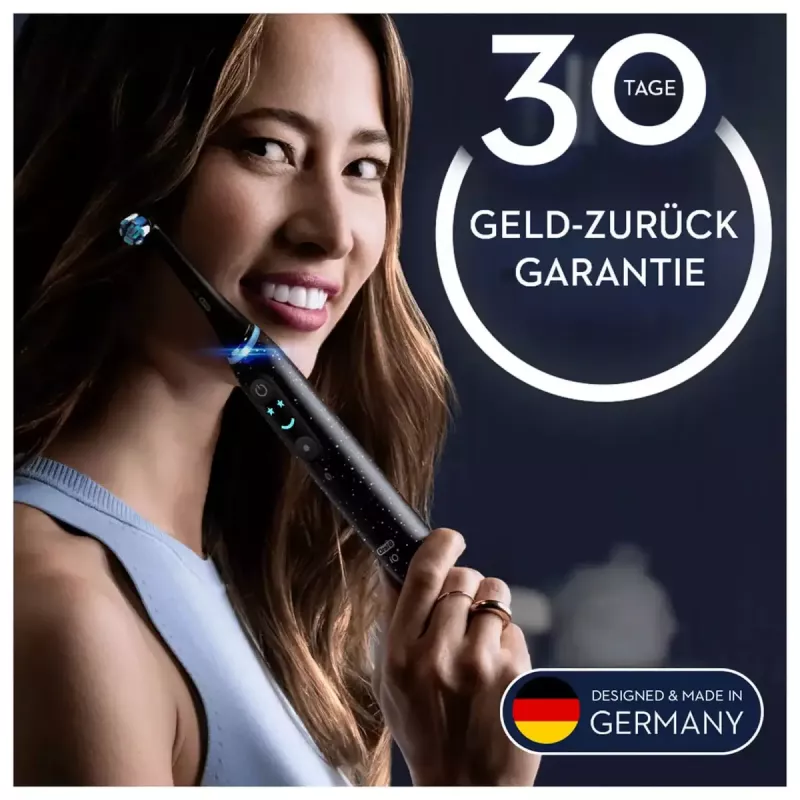 Oral-B iO iO10 suaugusiųjų besisukantis dantų šepetėlis Juodas