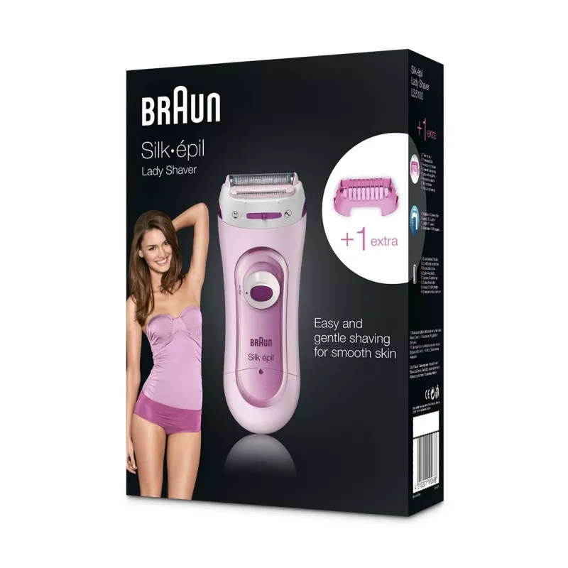 Braun Silk-epil 5 LS5100 moteriškas skutiklis, rožinis