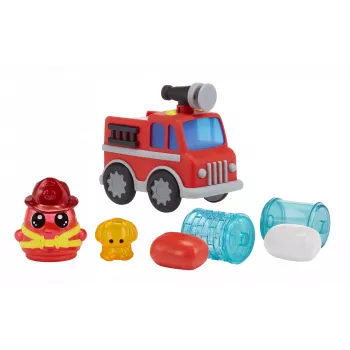 MGA Entertainment DohKins Gaisrinis automobilis ir ugniagesys – modeliavimo masės rinkinys, įvairiaspalvis, vaikams, berniukams/mergaitėms, nuo 3 iki 99 metų