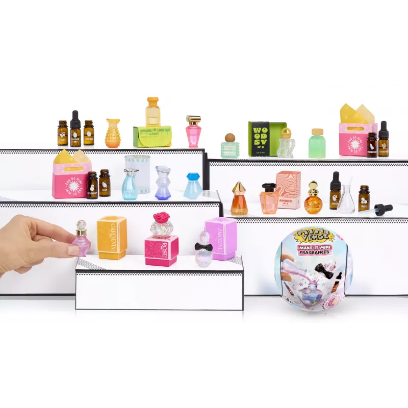 Miniverse Make It Mini Fragrances PDQ – vaikiškas kvepalų gaminimo rinkinys, 8 m., įvairiaspalvis