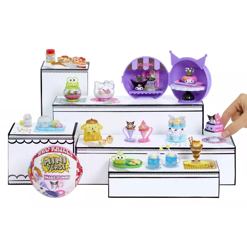 Miniverse Make It Mini SANRIO Series 2 Asorti PDQ, 8 m., Įvairiaspalvis, Plastikas