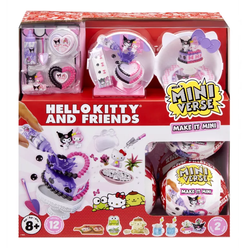 Miniverse Make It Mini SANRIO Series 2 Asorti PDQ, 8 m., Įvairiaspalvis, Plastikas