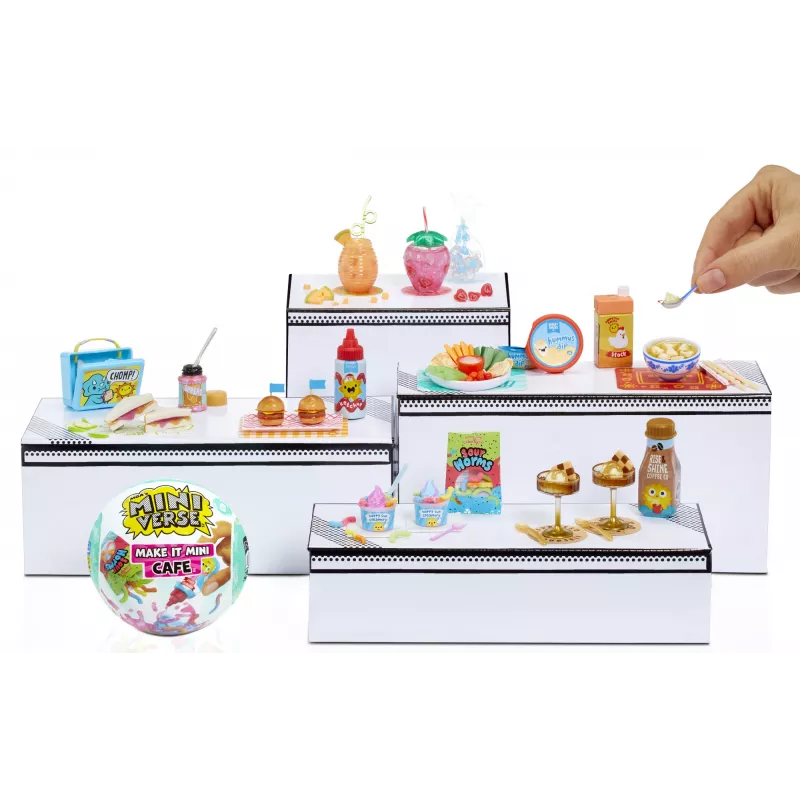 Miniverse Make It Mini Foods: Cafe in PDQ Series 5 (Wave A), 8 m., Įvairiaspalvis, Plastikas