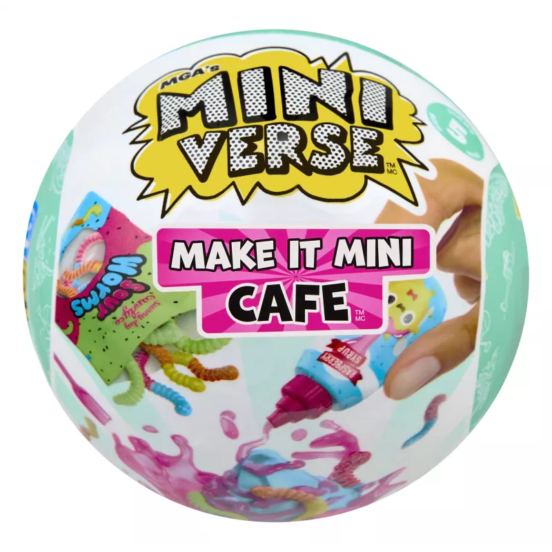 Miniverse Make It Mini Foods: Cafe in PDQ Series 5 (Wave A), 8 m., Įvairiaspalvis, Plastikas