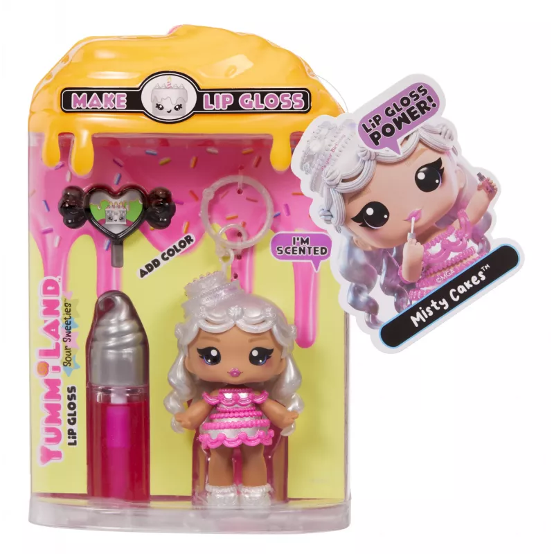 MGA Entertainment Yummiland Lip Gloss Lėlė Sour Sweeties - Misty Cakes
