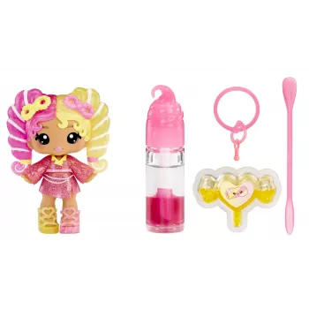 MGA Entertainment Yummiland Paslaptingos spalvos lūpų blizgesio lėlė - Mila Mallows