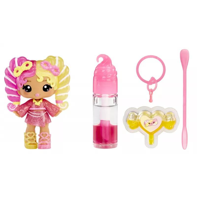 MGA Entertainment Yummiland Paslaptingos spalvos lūpų blizgesio lėlė - Mila Mallows