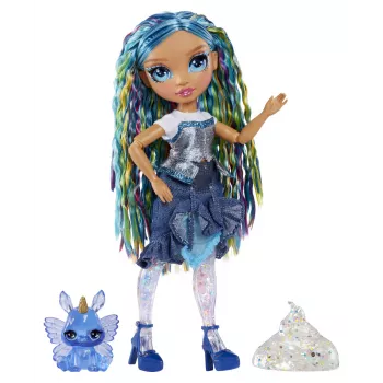 Rainbow High Rainbow Shimmers su Slime mados lėlė - Skyler (mėlyna)
