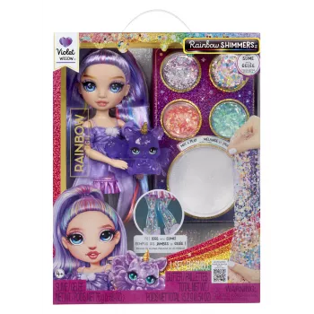 Rainbow High Rainbow Shimmers su Slime mados lėlė - Violetinė (violetinė)
