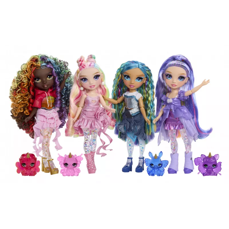 Rainbow High Rainbow Shimmers su Slime mados lėlė - Violetinė (violetinė)
