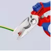 Knipex 95 05 20 SB replės, nerūdijančio plieno ašmenys, plastikinė rankena, mėlyna/raudona