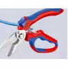 Knipex 95 05 20 SB replės, nerūdijančio plieno ašmenys, plastikinė rankena, mėlyna/raudona