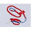 Knipex 95 05 20 SB replės, nerūdijančio plieno ašmenys, plastikinė rankena, mėlyna/raudona