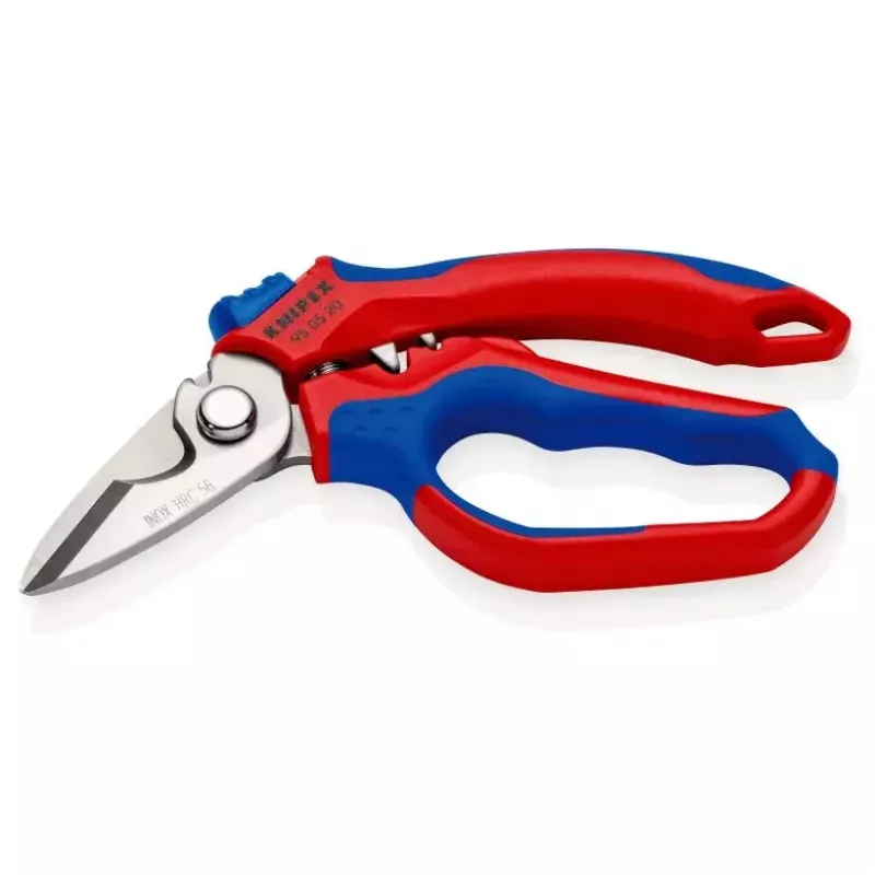 Knipex 95 05 20 SB replės, nerūdijančio plieno ašmenys, plastikinė rankena, mėlyna/raudona