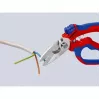 Knipex 95 05 20 SB replės, nerūdijančio plieno ašmenys, plastikinė rankena, mėlyna/raudona