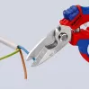 Knipex 95 05 20 SB replės, nerūdijančio plieno ašmenys, plastikinė rankena, mėlyna/raudona