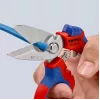 Knipex 95 05 20 SB replės, nerūdijančio plieno ašmenys, plastikinė rankena, mėlyna/raudona