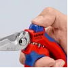Knipex 95 05 20 SB replės, nerūdijančio plieno ašmenys, plastikinė rankena, mėlyna/raudona