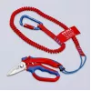 Knipex 95 05 20 SB replės, nerūdijančio plieno ašmenys, plastikinė rankena, mėlyna/raudona