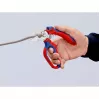 Knipex 95 05 20 SB replės, nerūdijančio plieno ašmenys, plastikinė rankena, mėlyna/raudona
