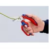 Knipex 95 05 20 SB replės, nerūdijančio plieno ašmenys, plastikinė rankena, mėlyna/raudona