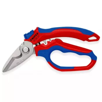 Knipex 95 05 20 SB replės, nerūdijančio plieno ašmenys, plastikinė rankena, mėlyna/raudona