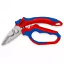 Knipex 95 05 20 SB replės, nerūdijančio plieno ašmenys, plastikinė rankena, mėlyna/raudona