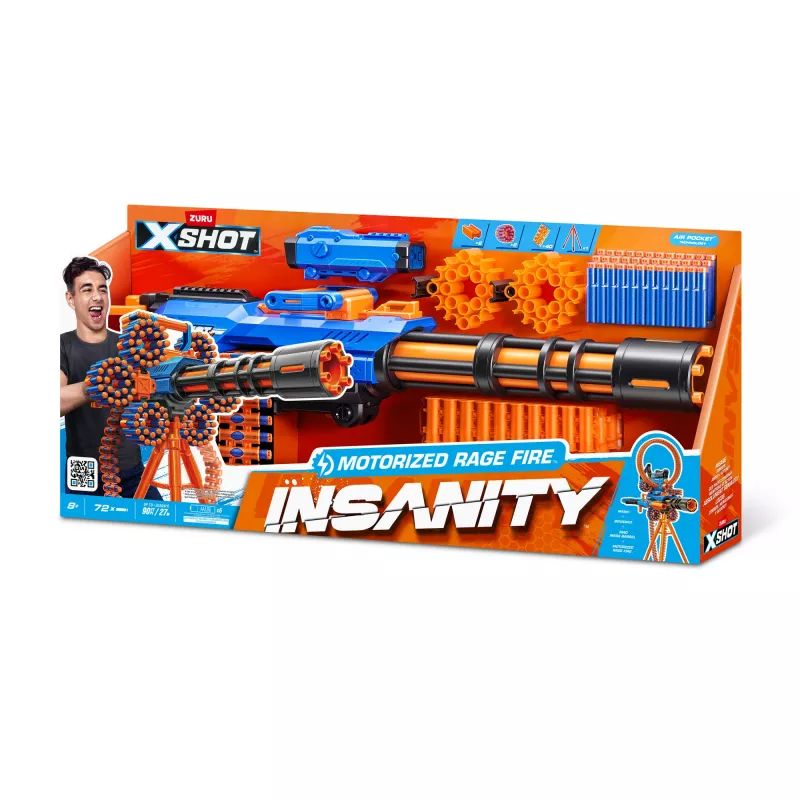 XSHOT Insanity Motorized Rage Fire (72 strėlių) ZURU