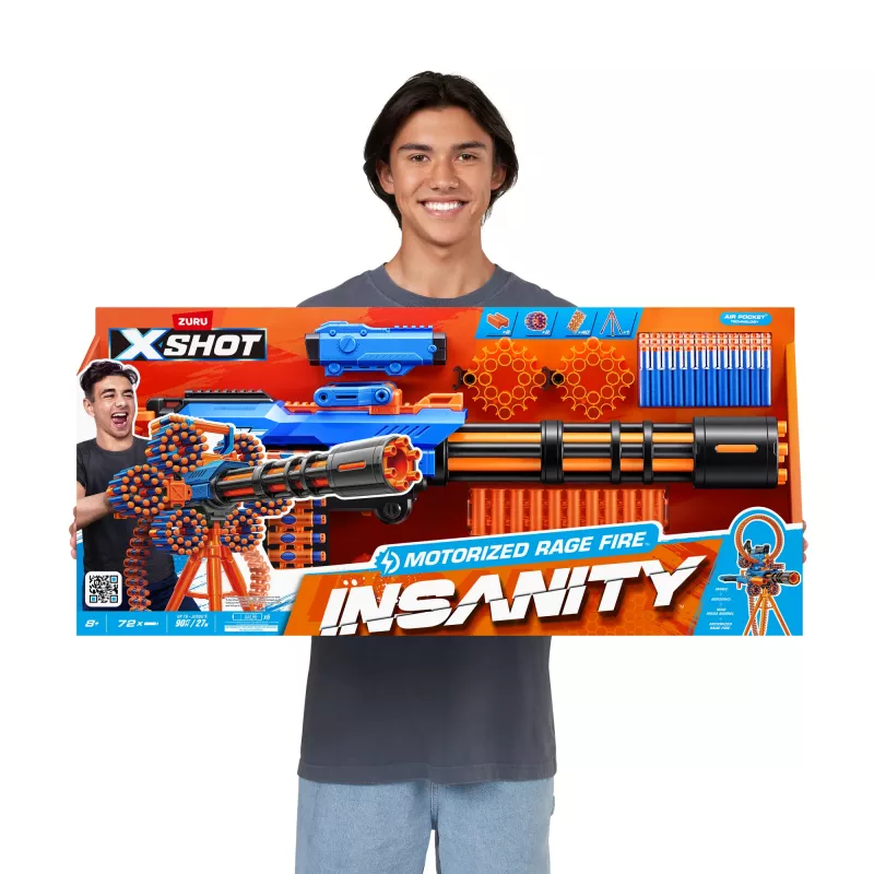 XSHOT Insanity Motorized Rage Fire (72 strėlių) ZURU