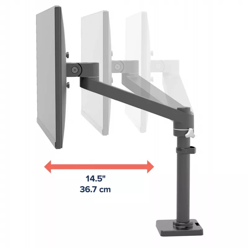 ERGOTRON NX Monitor Arm - matinė juoda