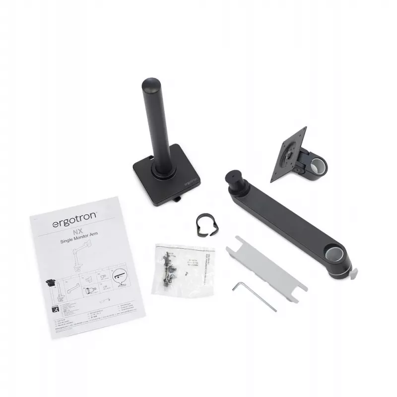ERGOTRON NX Monitor Arm - matinė juoda
