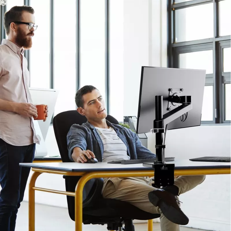 ERGOTRON NX Monitor Arm - matinė juoda