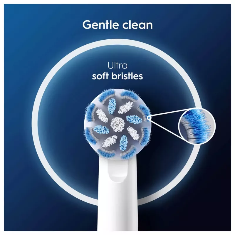 Šepetėlių galvutės Oral-B Sensitive Clean 12 vnt. Baltos