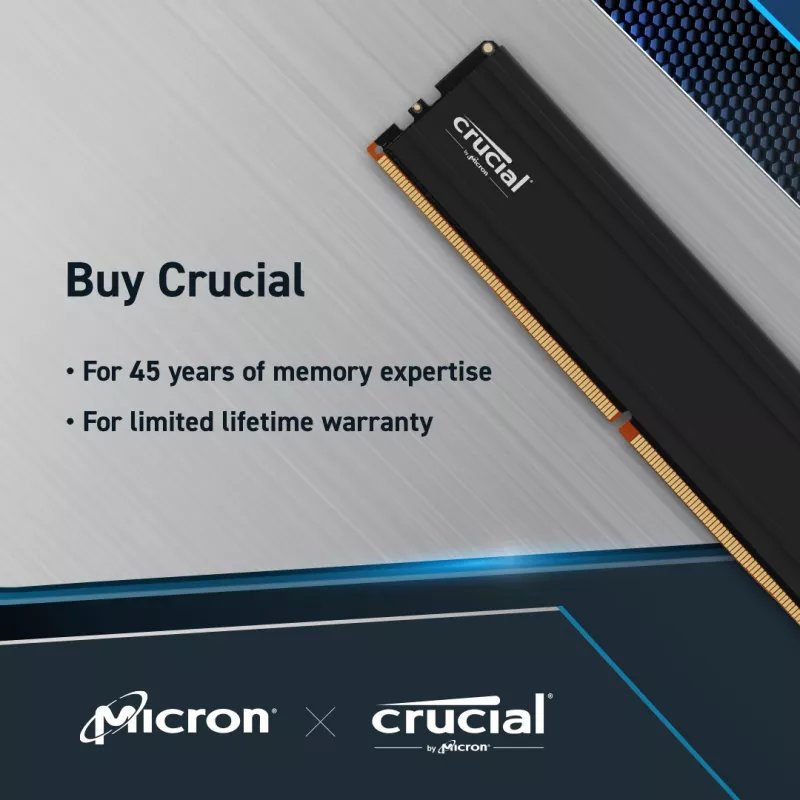 Crucial Pro DDR5-5600 UDIM 48GB (24GB×2) atminties rinkinys