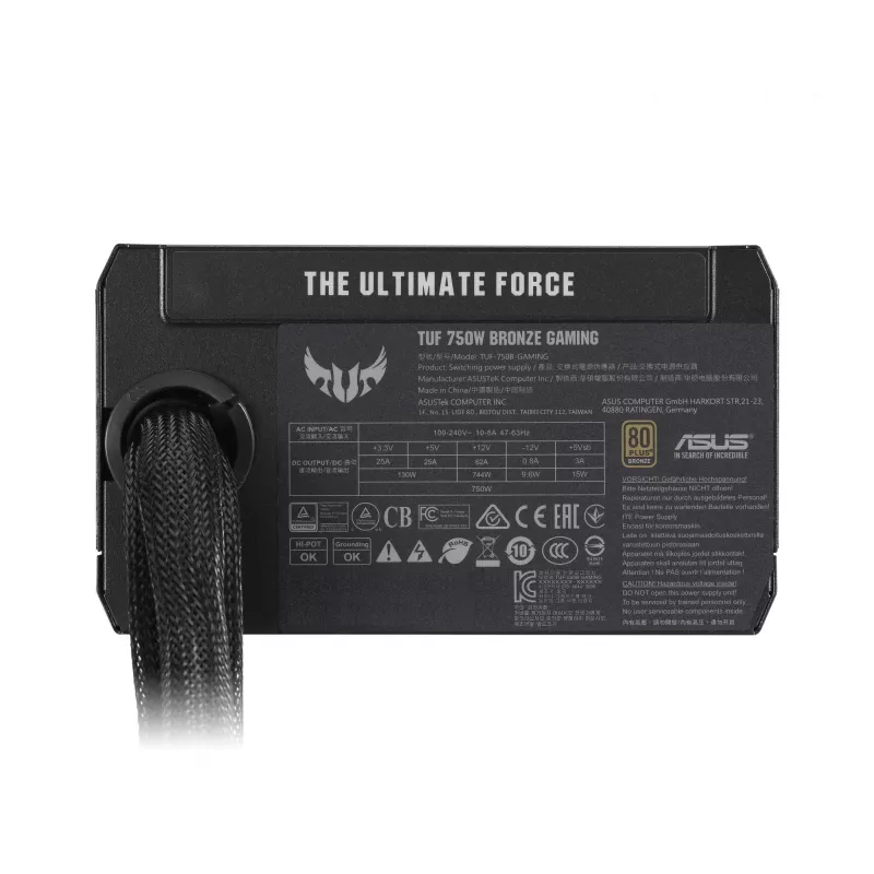 ASUS TUF-GAMING-750B maitinimo blokas 750 W 20+4 pin ATX ATX Juoda
