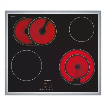 Siemens ET645HN17E įmontuojama elektrinė keraminė kaitlentė, 4 zonos, juoda