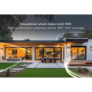 NETGEAR Orbi 370 belaidžio tinklo maršrutizatorius (2,4 GHz / 5 GHz) Wi-Fi 7 (802.11be) baltas 2 vidinės antenos