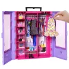 Barbie Fashionistas spinta su 6 pakabomis, permatomomis durimis, lentynomis ir stelažais