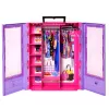Barbie Fashionistas spinta su 6 pakabomis, permatomomis durimis, lentynomis ir stelažais
