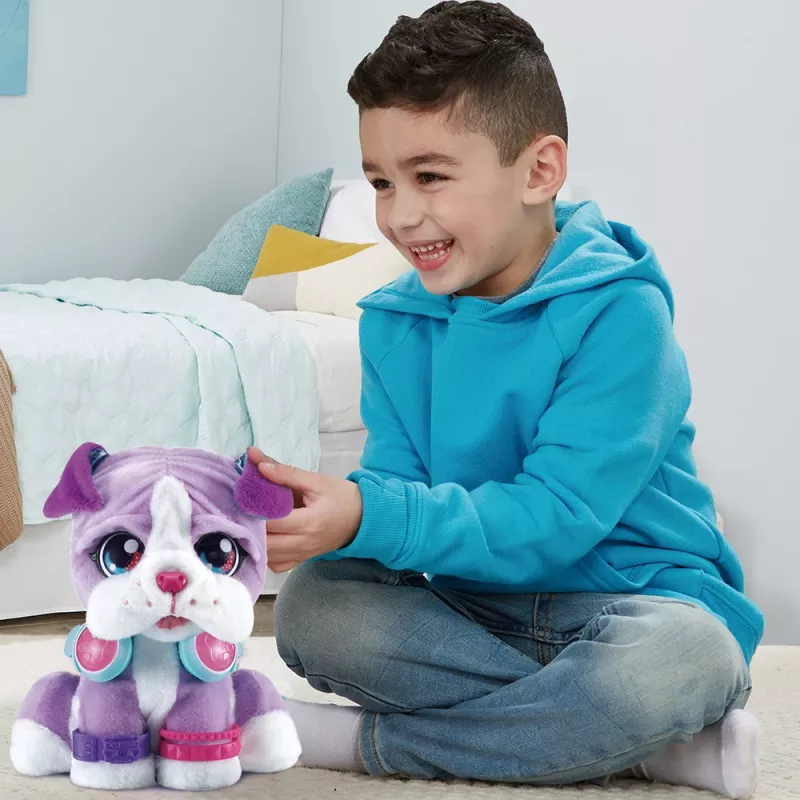 Minkštas žaislas VTech KidiFriends DJ BeatBoxer su balso įrašymu ir automatiniu išjungimu, įvairiaspalvis