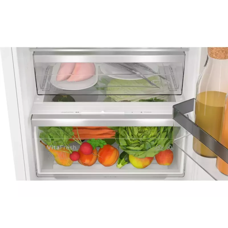 Įmontuojamas šaldytuvas-šaldiklis Bosch Serie 4 KIN96VFD0 — 290 L (215 L šaldytuvas / 75 L šaldiklis), NoFrost, apatinis šaldiklis, reversinės durys