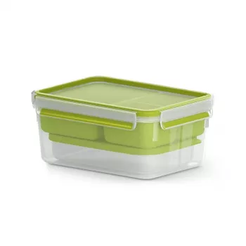 EMSA CLIP & GO XL Pietų dėžutė 2,3 L Žalia, Peršviečiama 1 vnt.