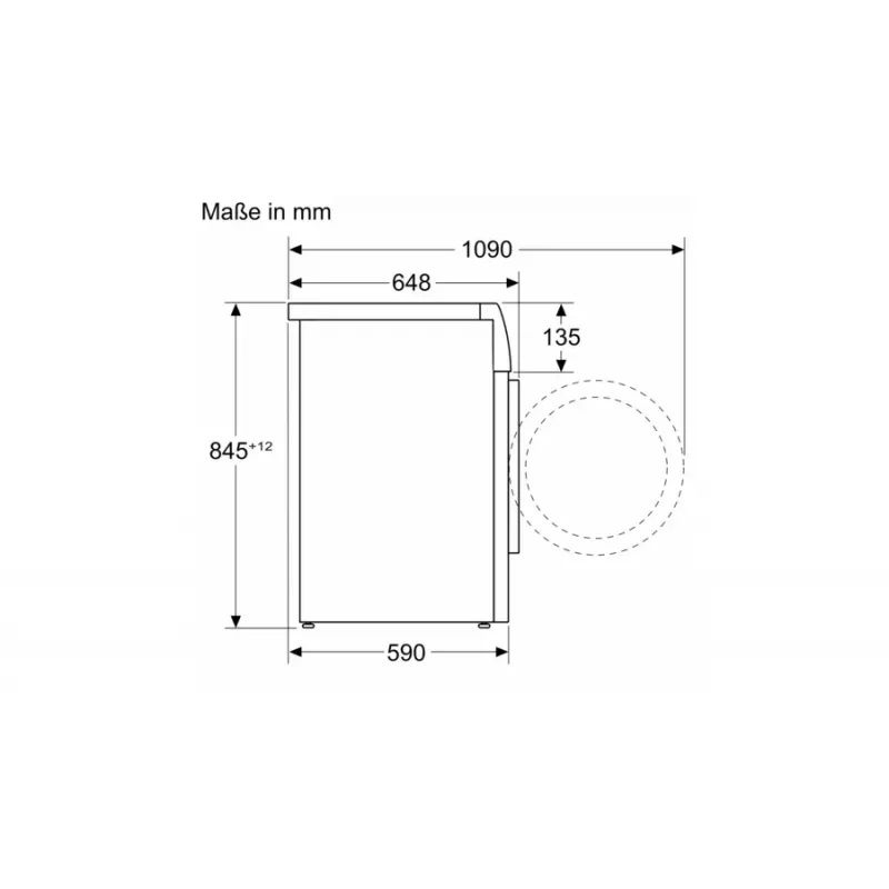Bosch Serie 8 WGB244A40 priekinio pakrovimo skalbimo mašina, 9 kg, 1400 aps./min., i-Dos, balta/juoda