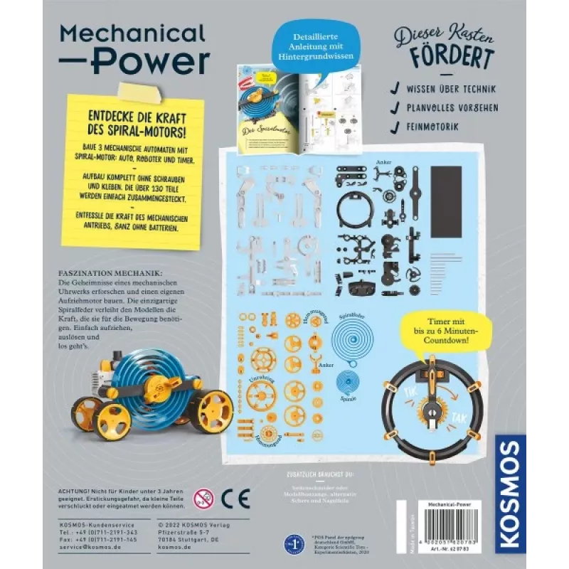 Kosmos Mechanical Power konstruktorius robotas, 8+ m., įvairiaspalvis