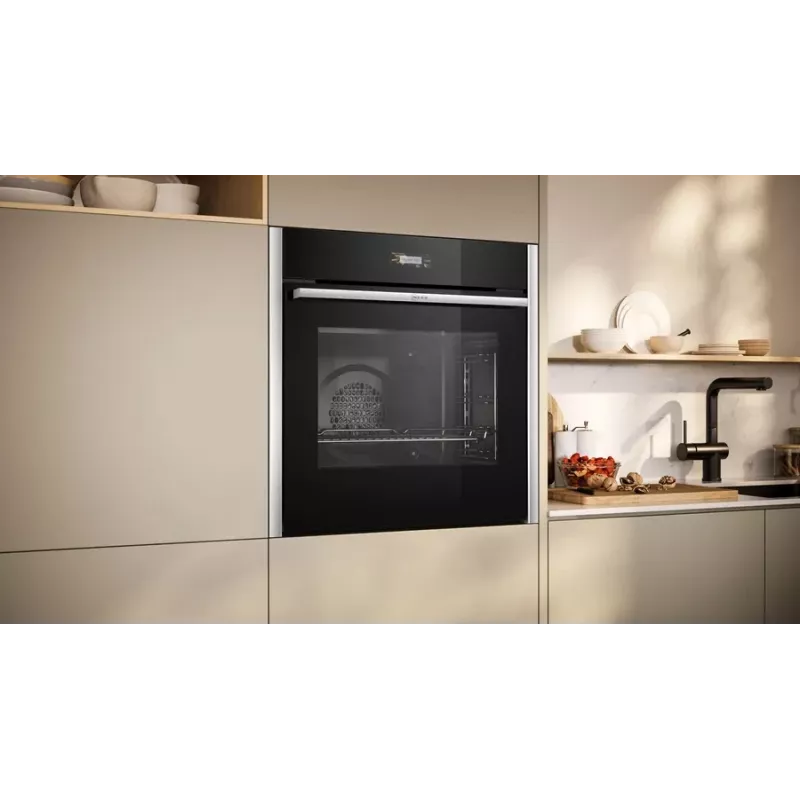 Neff N 70 B24CR71N0 orkaitė 71 L Juoda, Nerūdijantis plienas