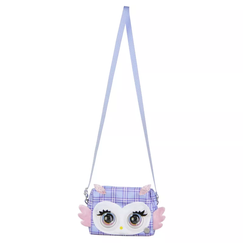 Purse Pets Print Perfect Hoot Couture Pelėda – interaktyvus žaislas-rankinė su garsais ir reakcijomis