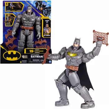 DC Comics Battle Strike Batman 30 cm veiksmo figūrėlė su 5 priedais ir garsais
