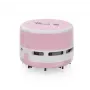 Nešiojamas dulkių siurblys Peach PA105, rožinis/baltas, be maišelio