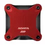 Išorinis SSD ADATA SD620 512 GB, USB 3.2 Gen 2 Micro-USB B, raudonas, silikoninis korpusas